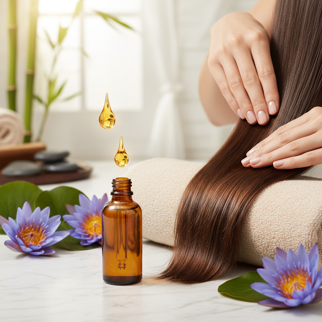 How to Infuse Bulk Blue Lotus Oil into Hair Care Products